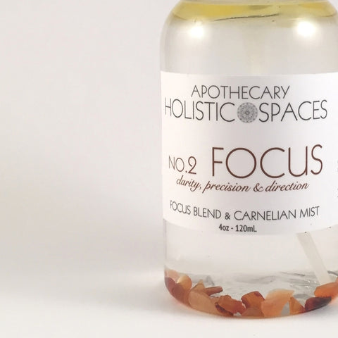 NO.2 FOCUS | FOCUS BLEND & CARNELIAN MIST FOR CLARITY, PRECISION & DIRECTION